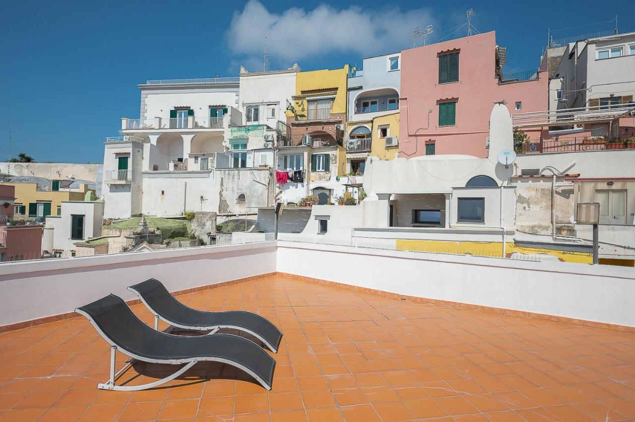 La Procidana House - Corricella Exlusive Terrace Villa Luaran gambar